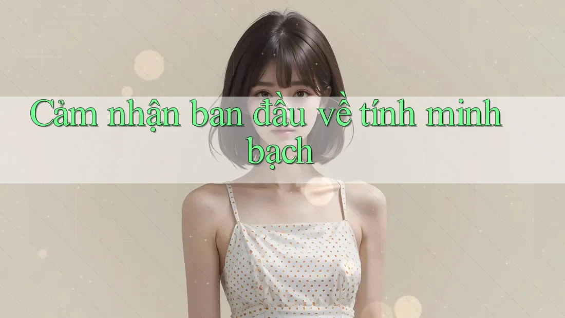 Cảm nhận ban đầu về tính minh bạch Cảm nhận ban đầu về tính minh bạch
