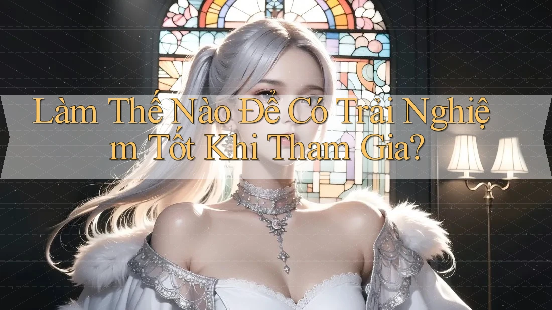 Làm Thế Nào Để Có Trải Nghiệm Tốt Khi Tham Gia? Làm Thế Nào Để Có Trải Nghiệm Tốt Khi Tham Gia?