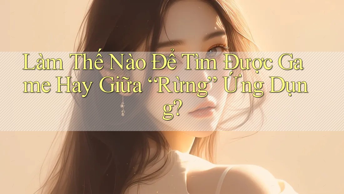 Làm Thế Nào Để Tìm Được Game Hay Giữa “Rừng” Ứng Dụng? Làm Thế Nào Để Tìm Được Game Hay Giữa “Rừng” Ứng Dụng?