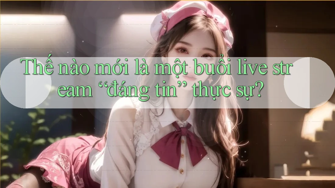 Thế nào mới là một buổi live stream “đáng tin” thực sự?
